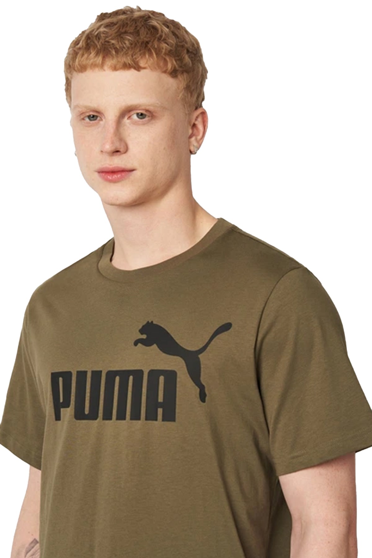 Puma Ess No. 1 Erkek Tişört 68253381 Haki