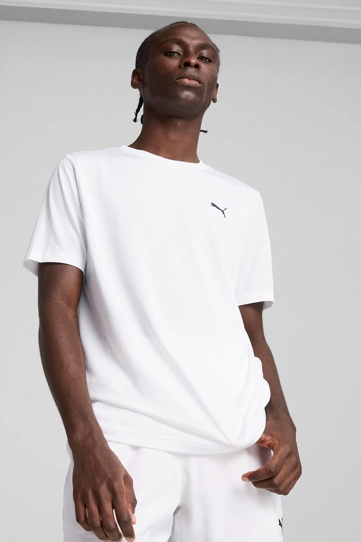 Puma Ess Small Logo Poly Unisex Tişört 68254202 Beyaz