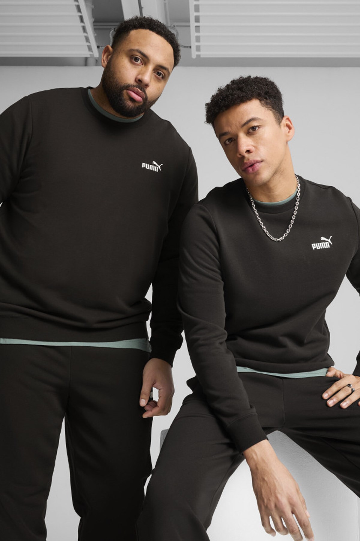 Puma Ess Small Erkek Sweatshirt Siyah