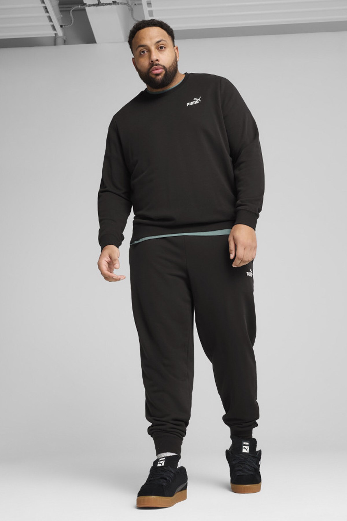 Puma Ess Small Erkek Sweatshirt Siyah