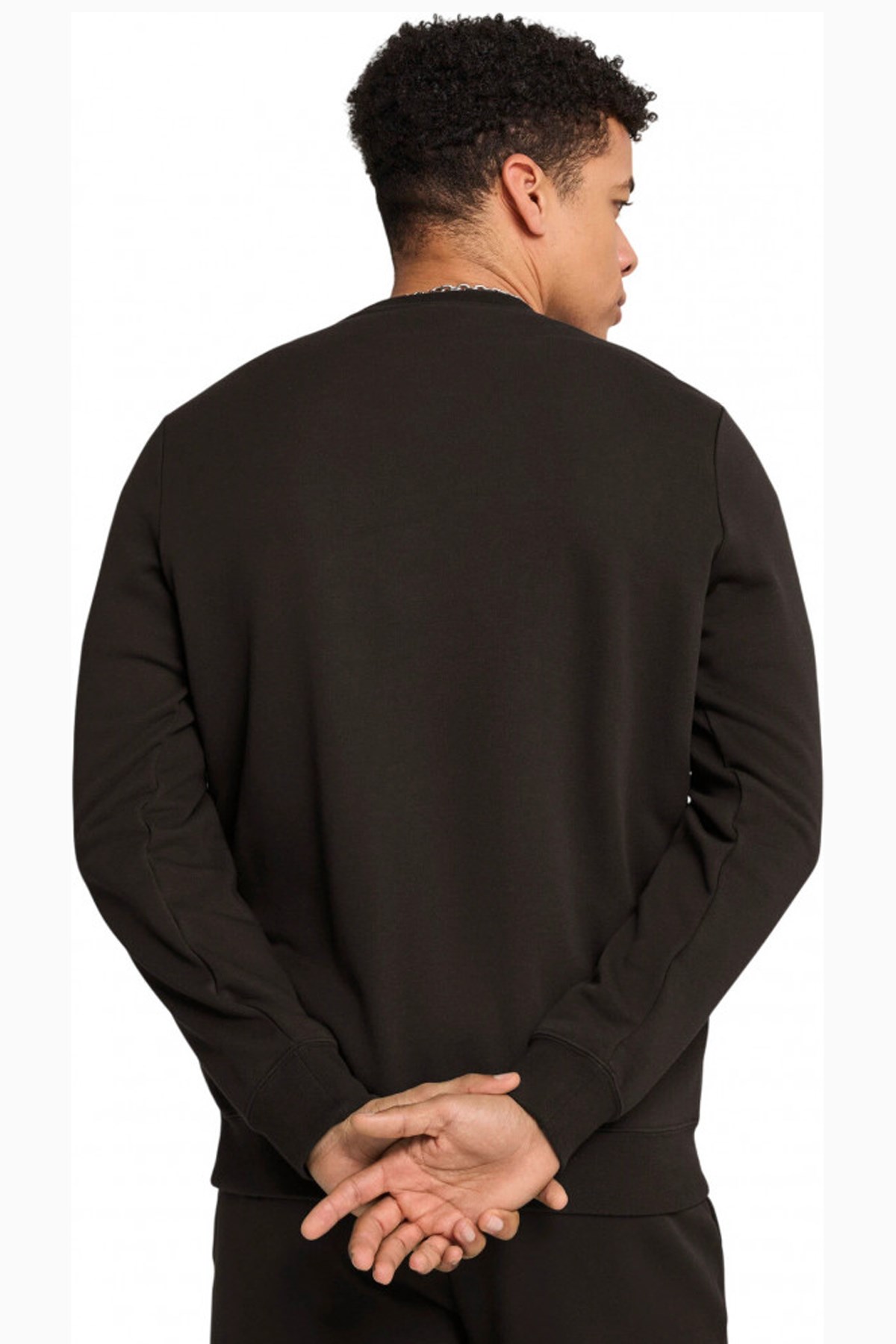 Puma Ess Small Erkek Sweatshirt Siyah