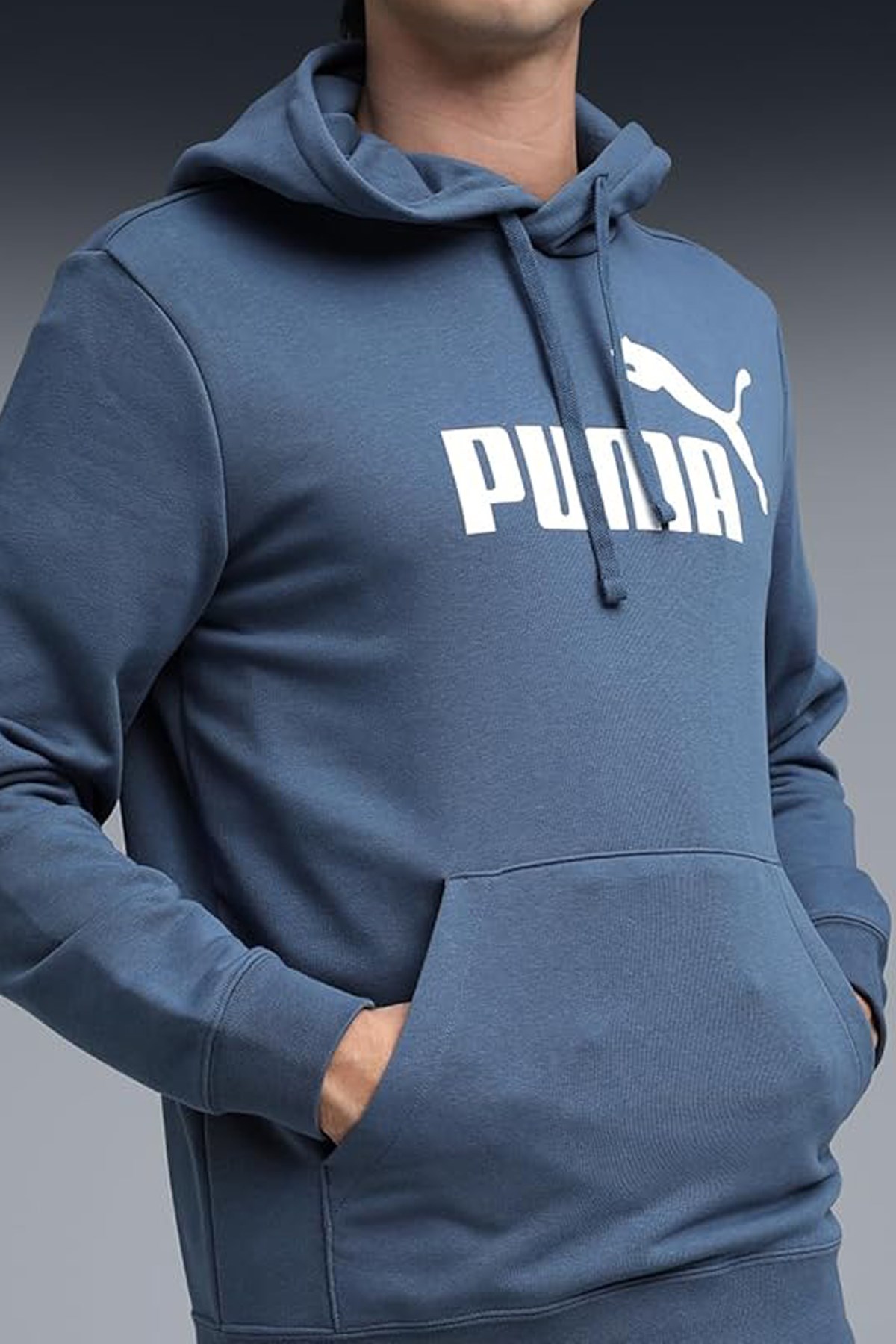 Puma Ess No. 1 Logo Erkek Sweatshirt Mavi