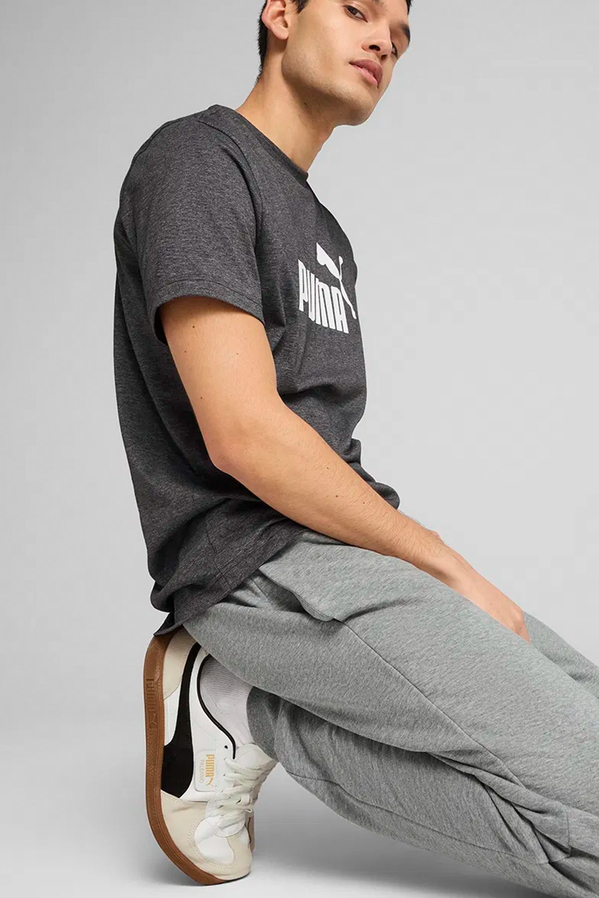 Puma Ess No. 1 Logo Erkek Eşofman Altı Gri