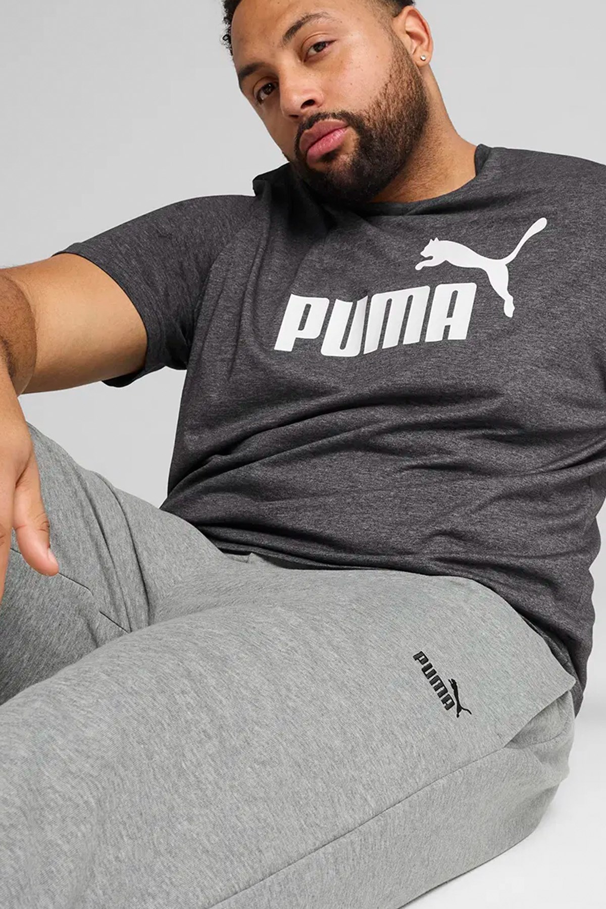 Puma Ess No. 1 Logo Erkek Eşofman Altı Gri