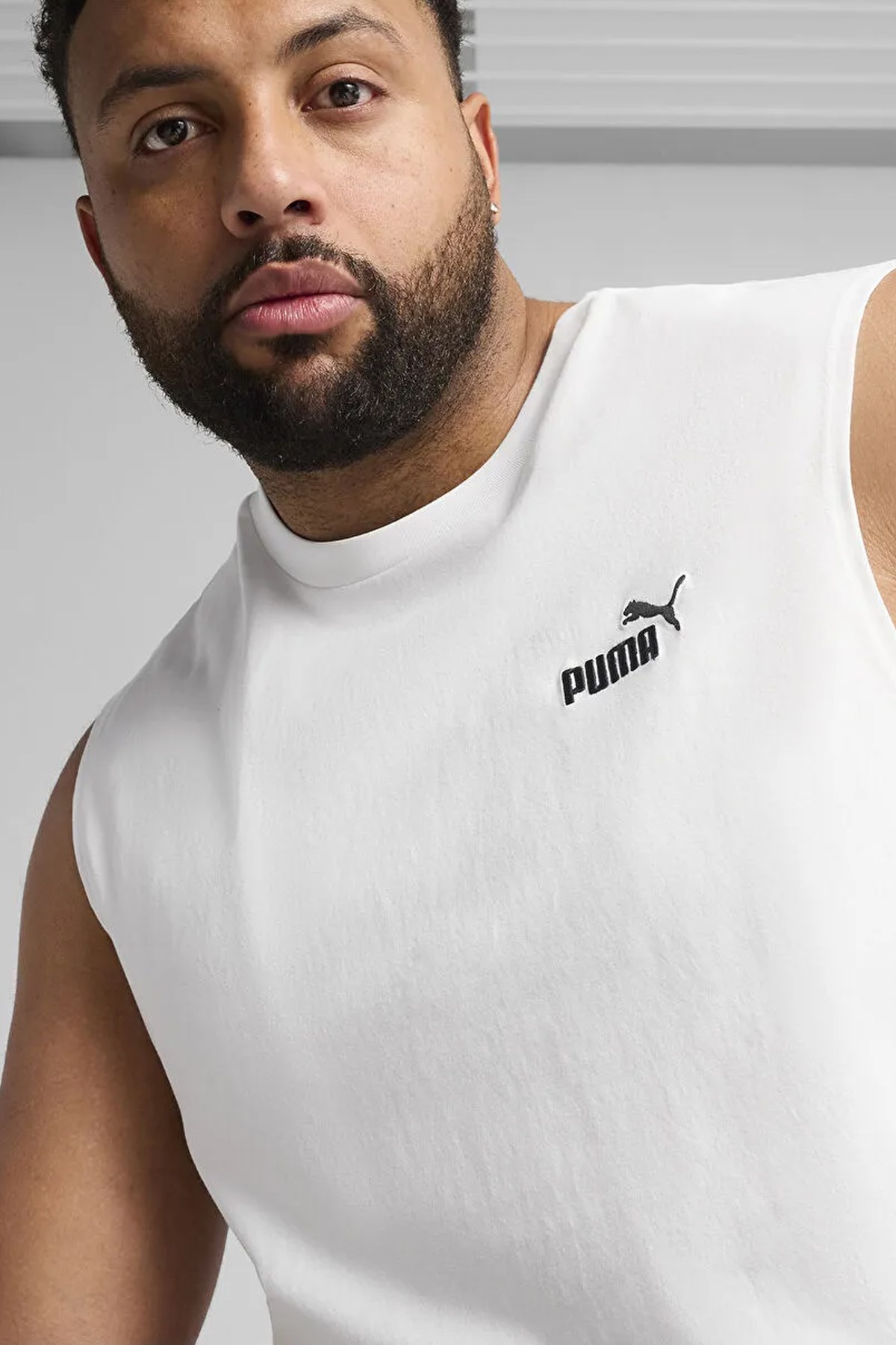 Puma Ess Sleeveless Erkek Tişört 68262602 Beyaz