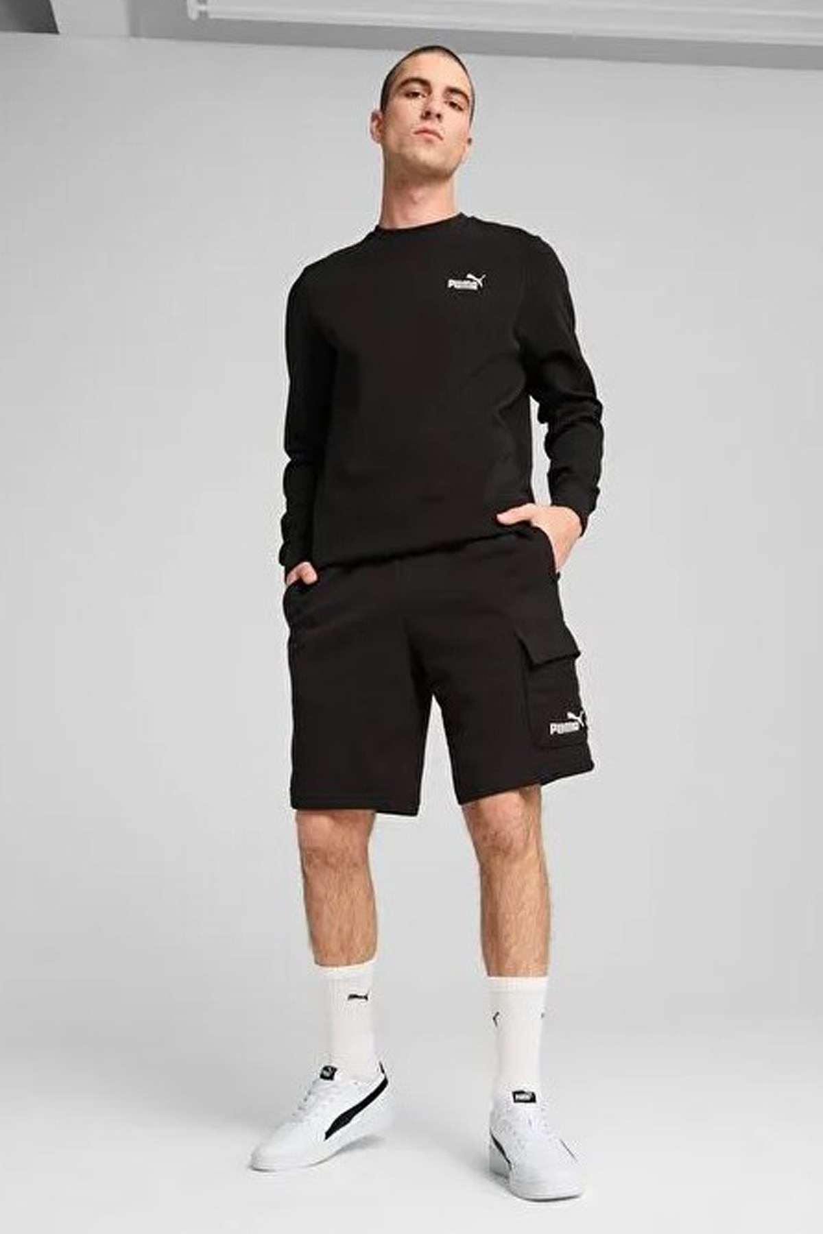 Puma Ess No. 1 Logo Erkek Şort 68266201 Siyah