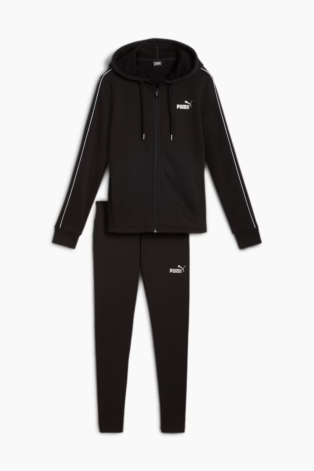 Puma Metallic Tracksuit Fl Kadın Eşofman Takımı 68304601 Siyah
