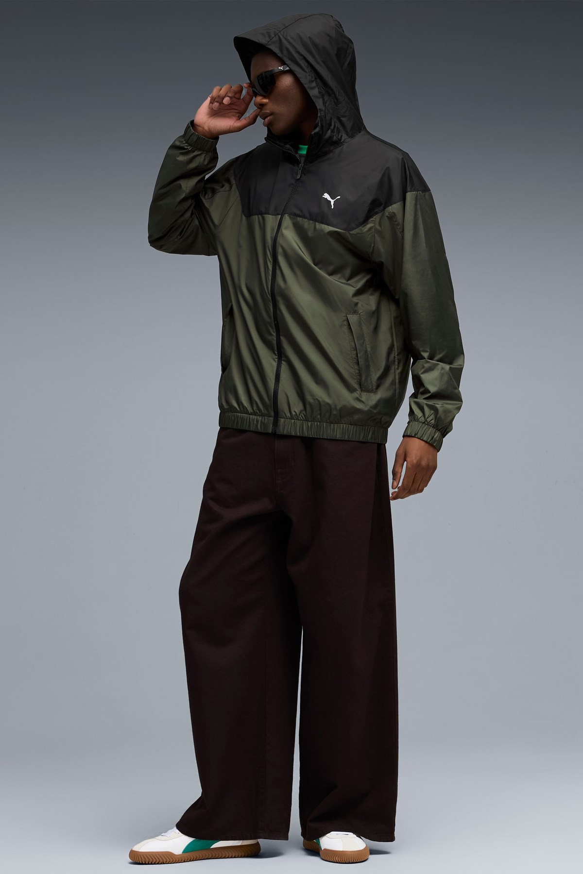 Puma Ess Relaxed Erkek Rüzgarlık Yeşil