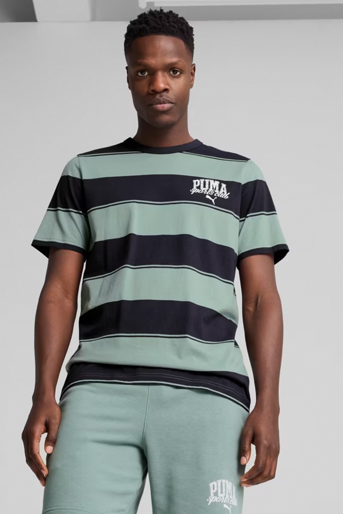 Puma Class Striped Erkek Tişört 68465730 Yeşil