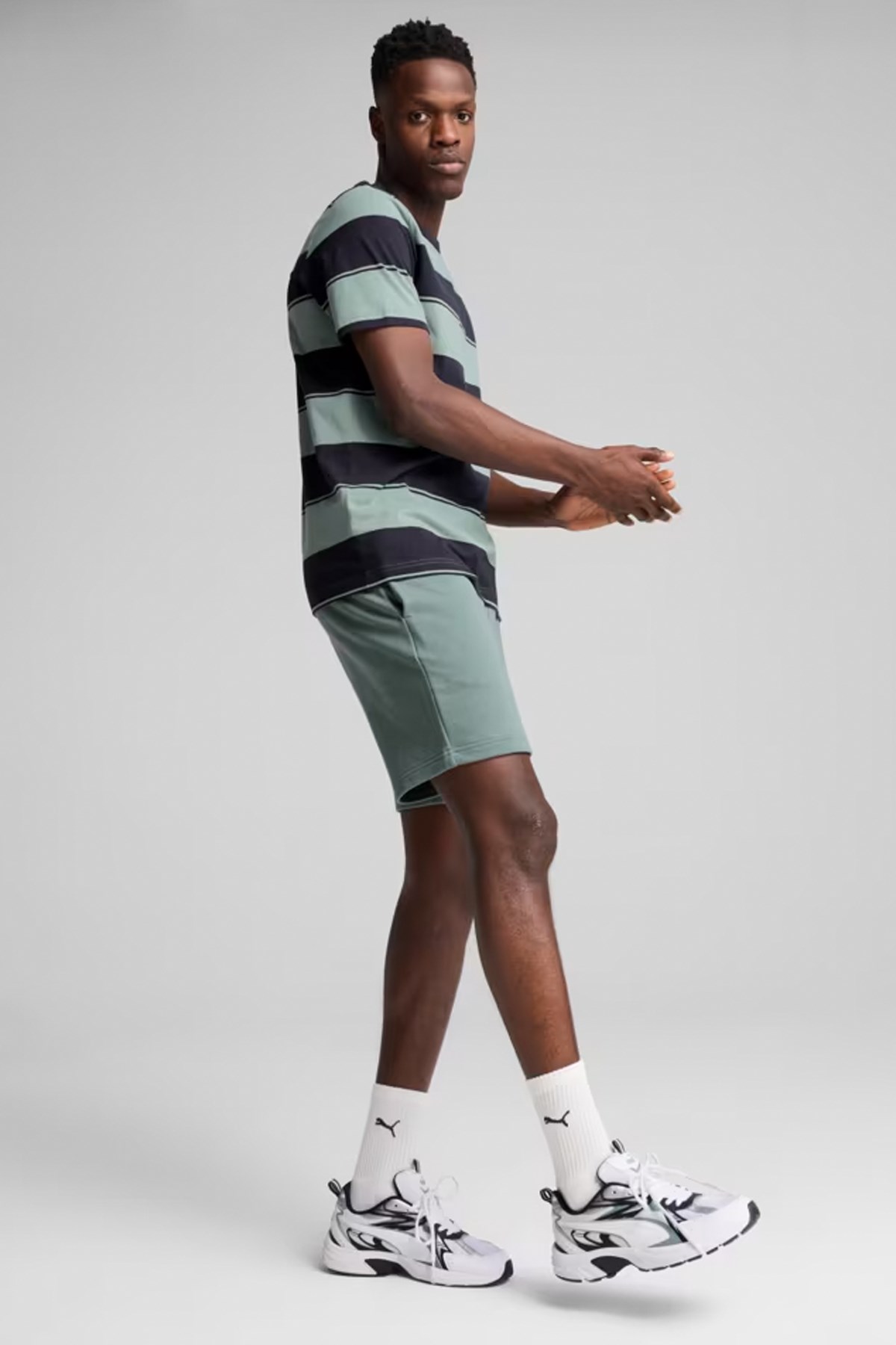 Puma Class Striped Erkek Tişört 68465730 Yeşil
