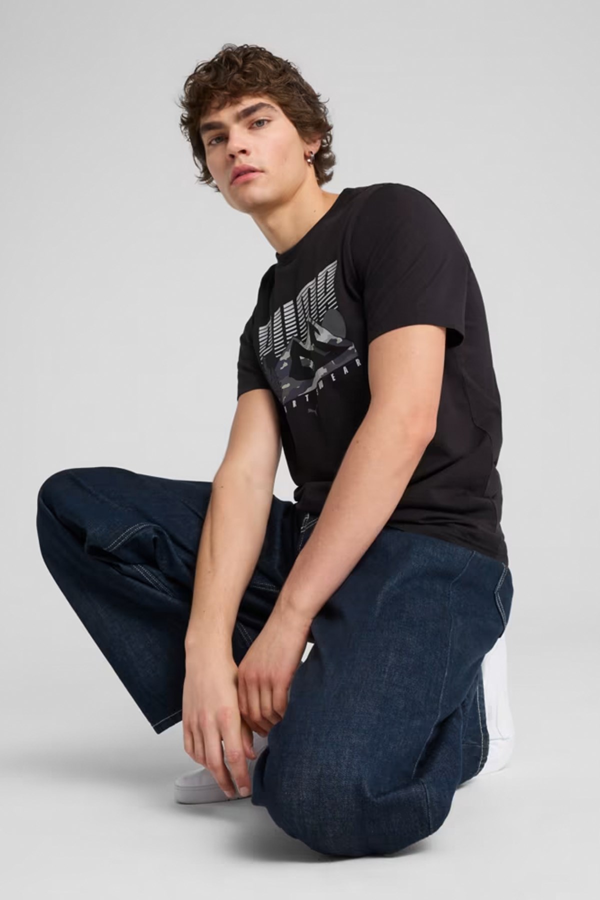 Puma Graphics Mountain Erkek Tişört 68482801 Siyah