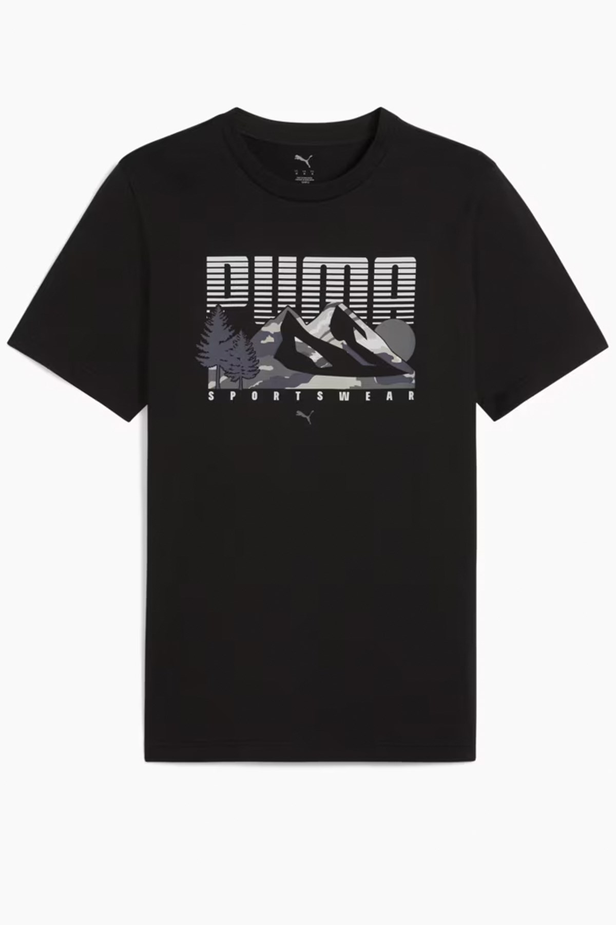 Puma Graphics Mountain Erkek Tişört 68482801 Siyah