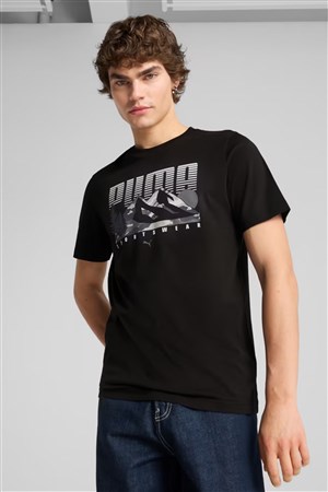Puma Graphics Mountain Erkek Tişört 68482801 Siyah