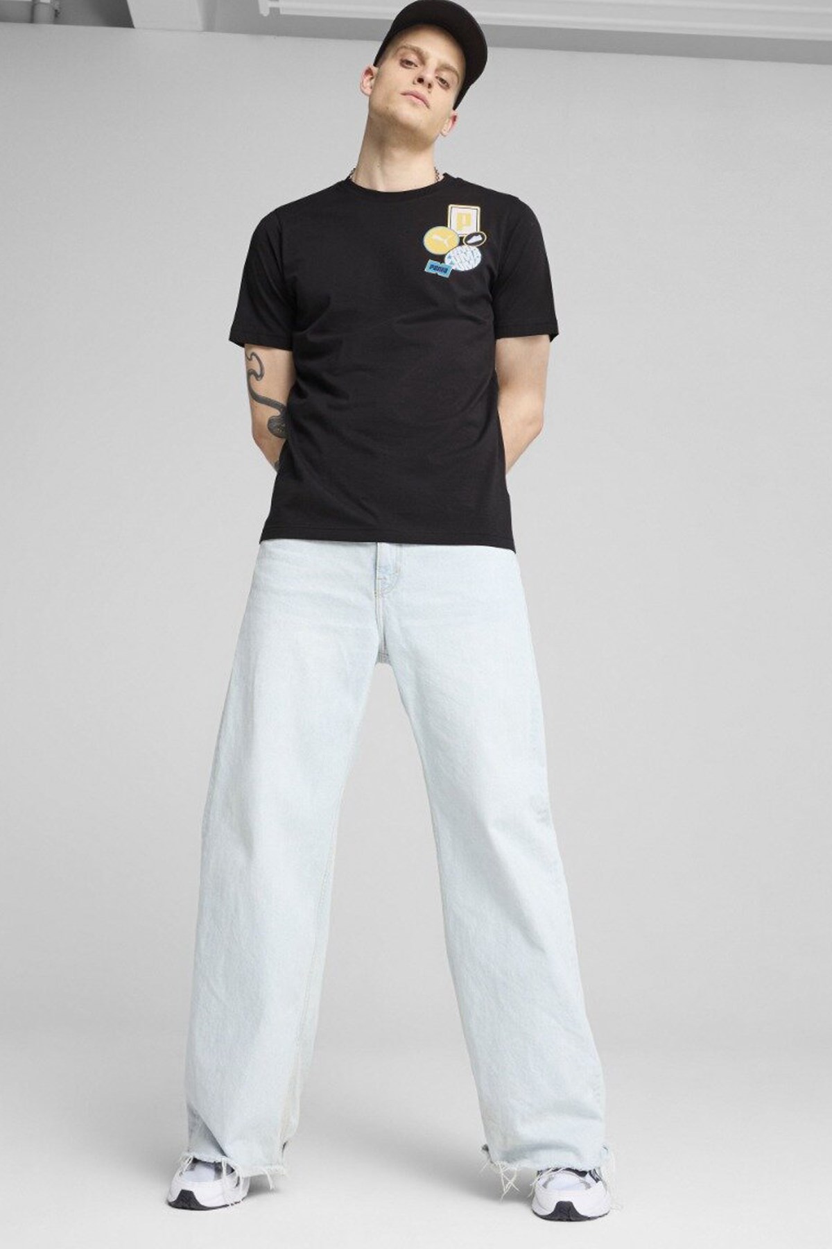 Puma Graphics icon Unisex Tişört 68482901 Siyah