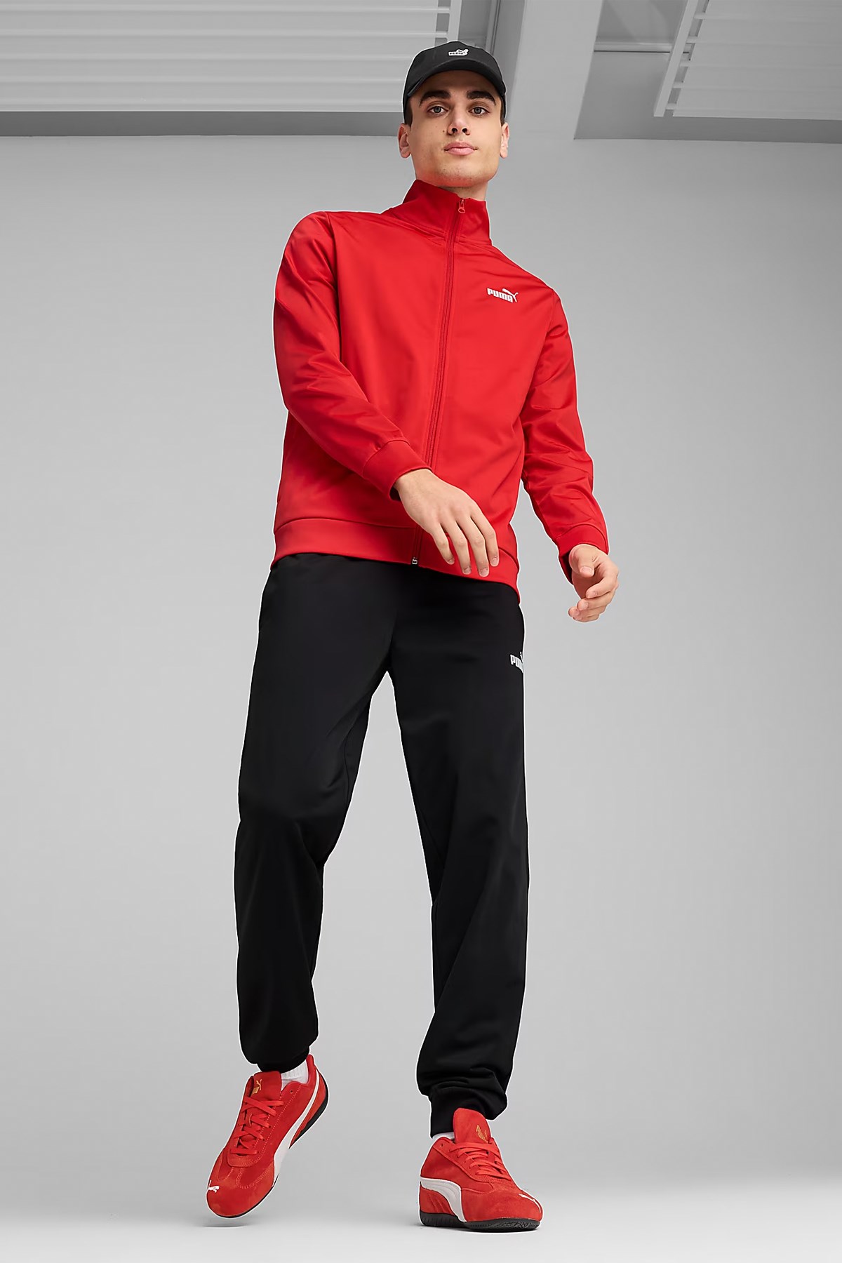 Puma Ess Poly Erkek Eşofman Takımı 68484711 Kırmızı