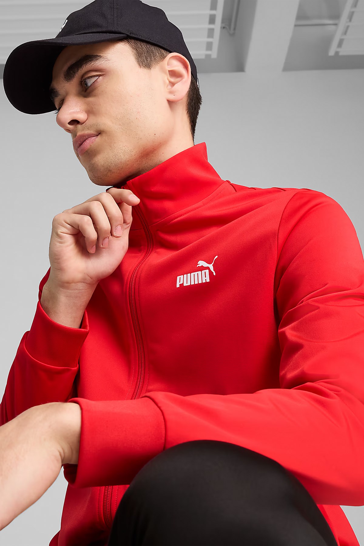 Puma Ess Poly Erkek Eşofman Takımı 68484711 Kırmızı