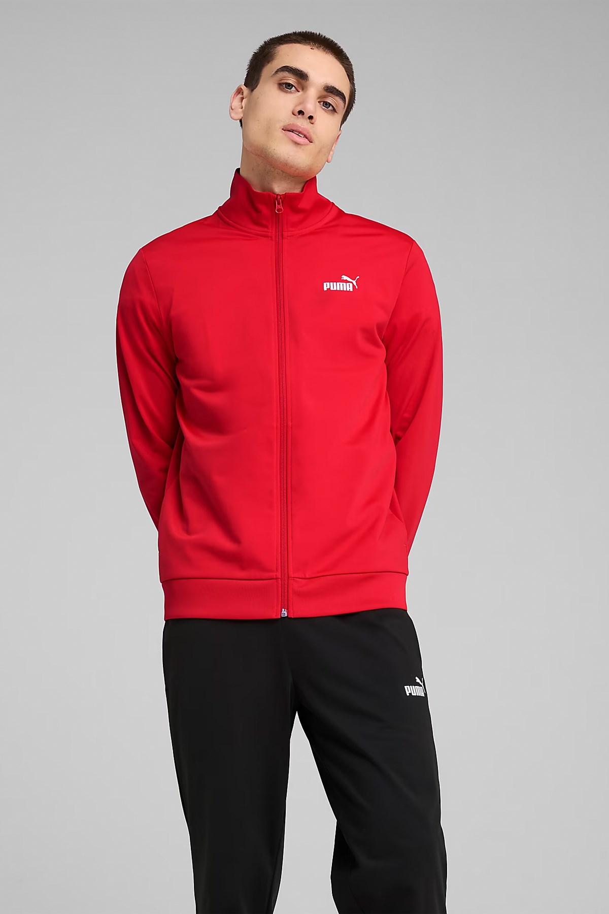 Puma Ess Poly Erkek Eşofman Takımı 68484711 Kırmızı