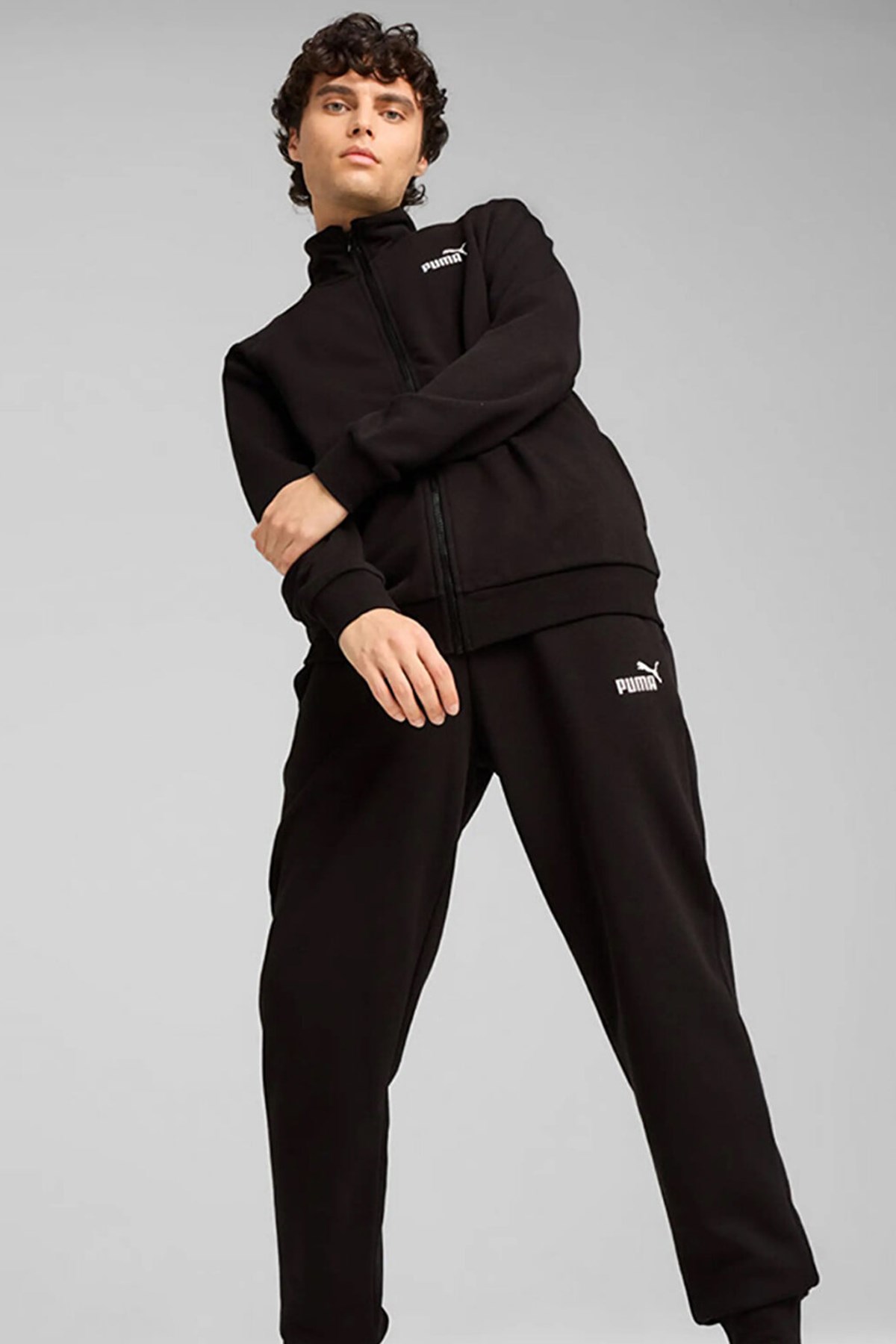 Puma Ess Sweat Suit Erkek Eşofman Takımı Siyah