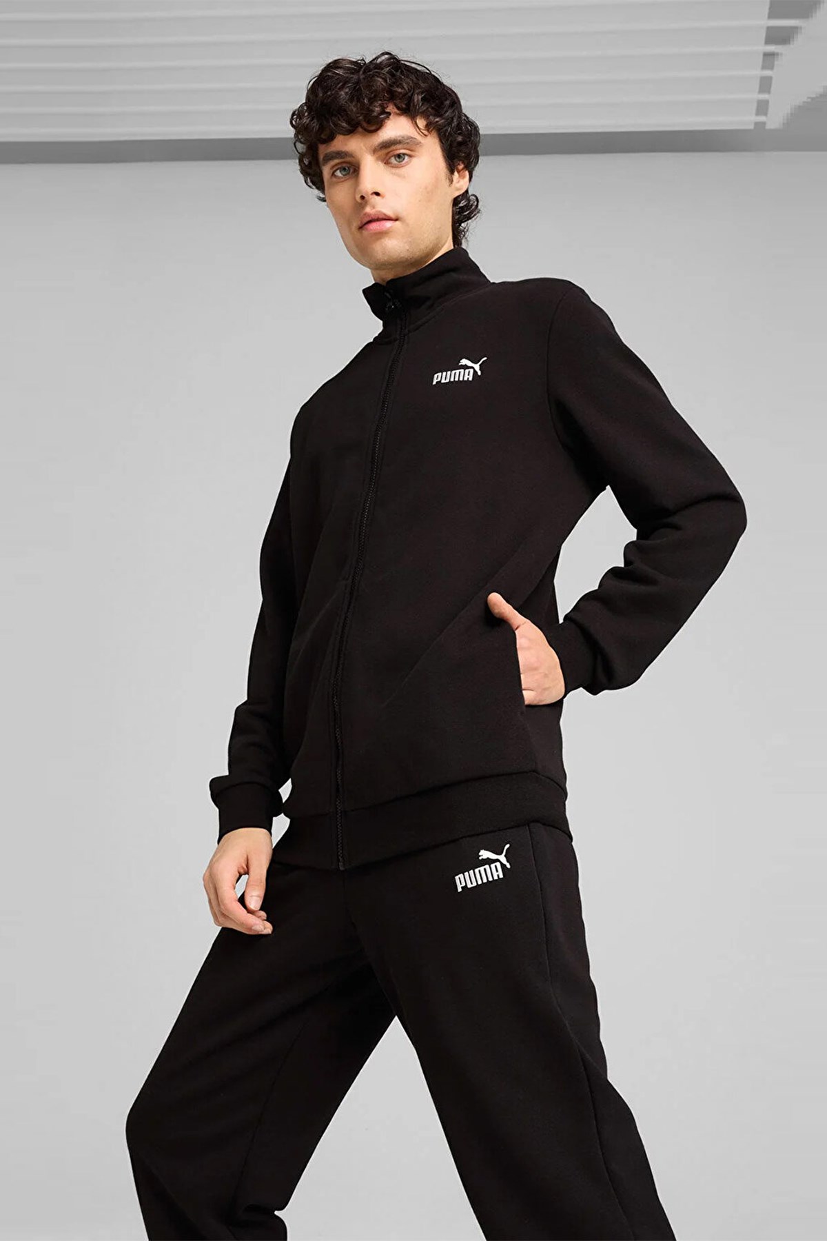 Puma Ess Sweat Suit Erkek Eşofman Takımı Siyah