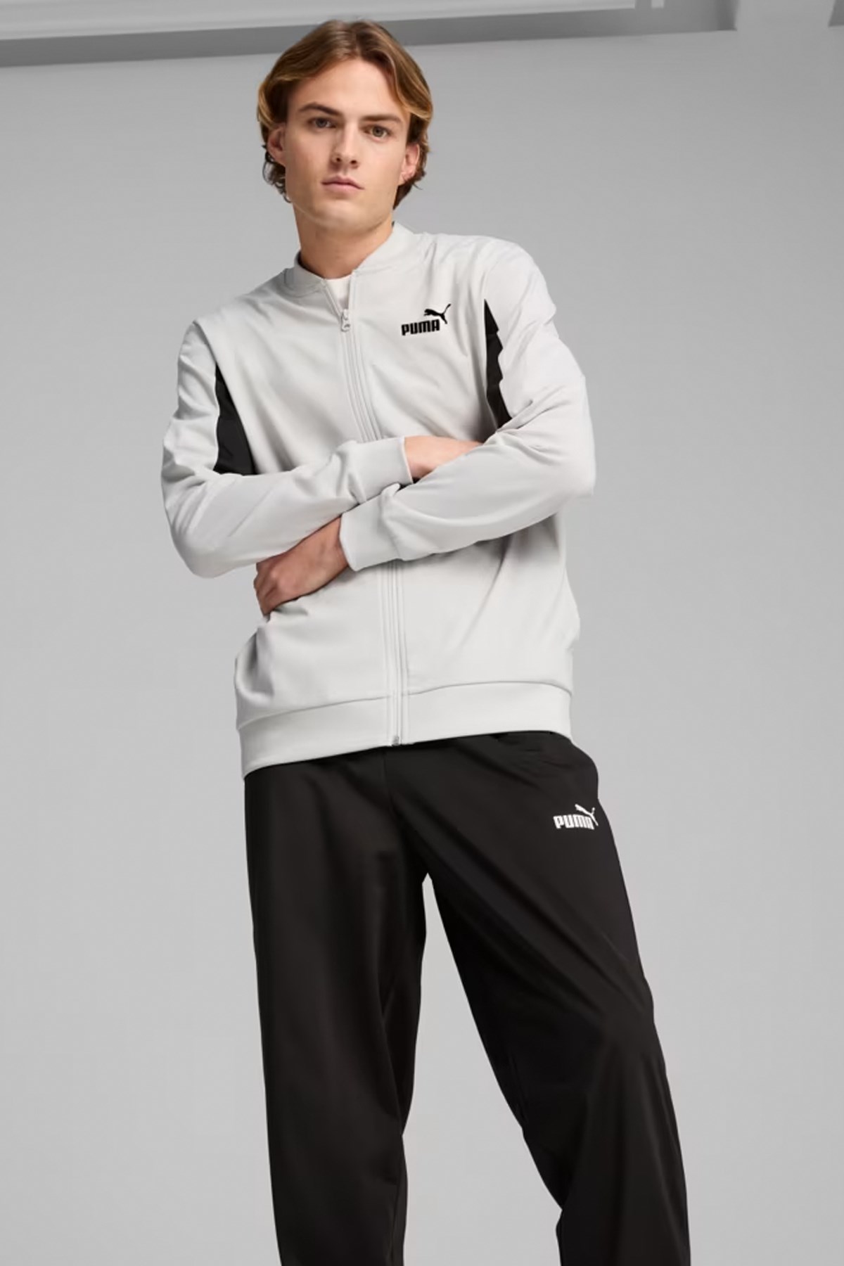 Puma Poly Baseball Erkek Eşofman Takımı 68485161 Gri