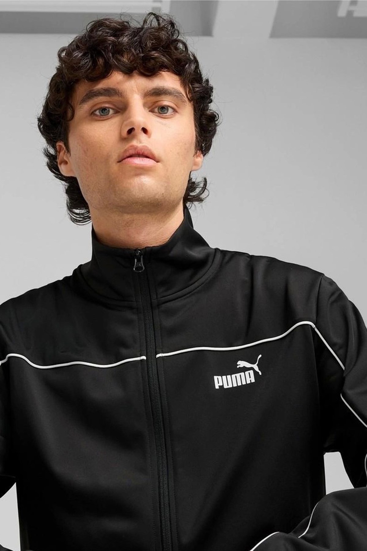 Puma Poly Piping Erkek Eşofman Takımı 68485201 Siyah