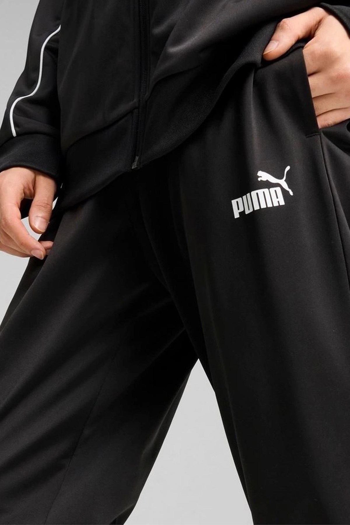 Puma Poly Piping Erkek Eşofman Takımı 68485201 Siyah
