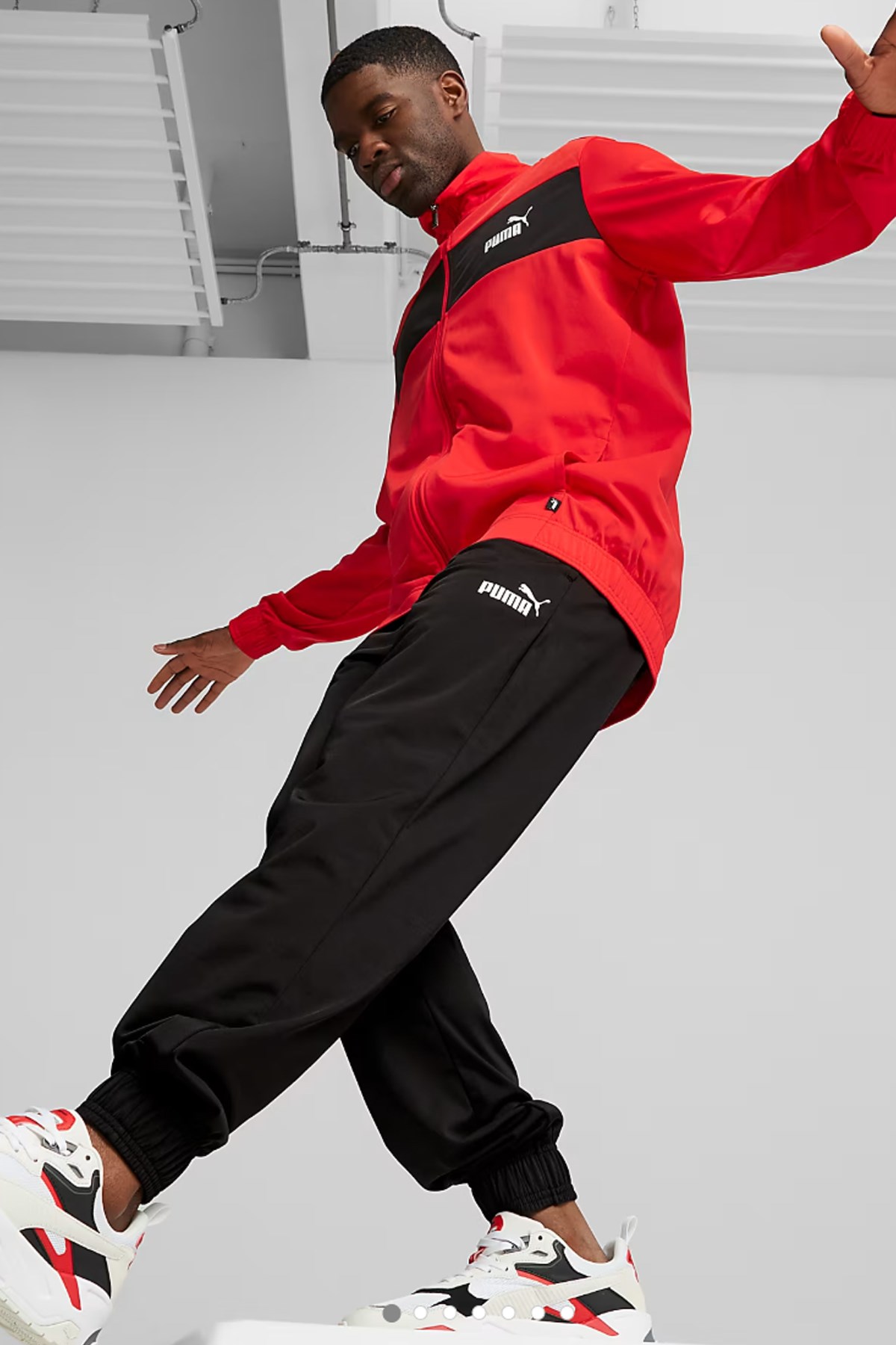 Puma Poly Piping Erkek Eşofman Takımı 68485215 Kırmızı