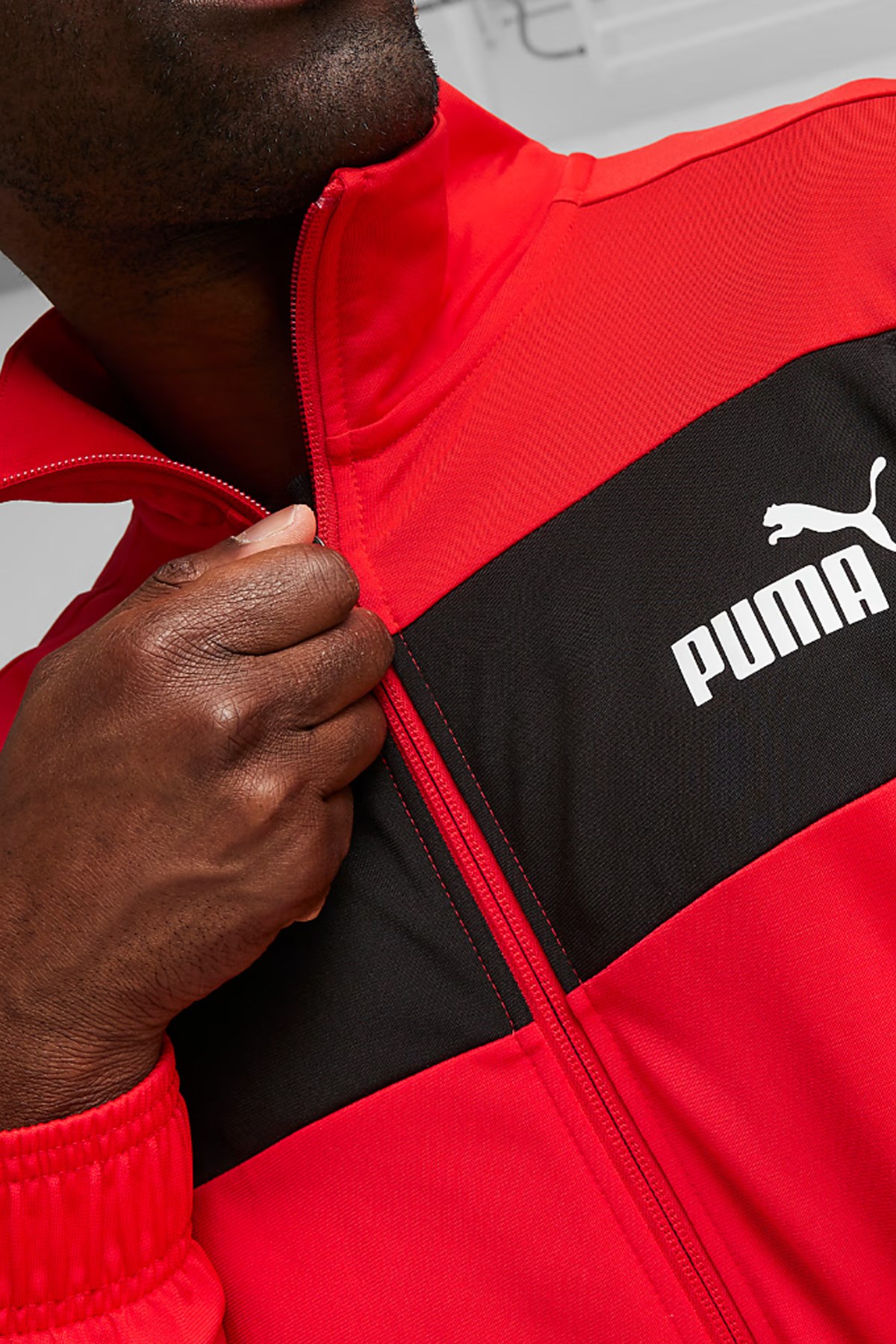 Puma Poly Piping Erkek Eşofman Takımı 68485215 Kırmızı