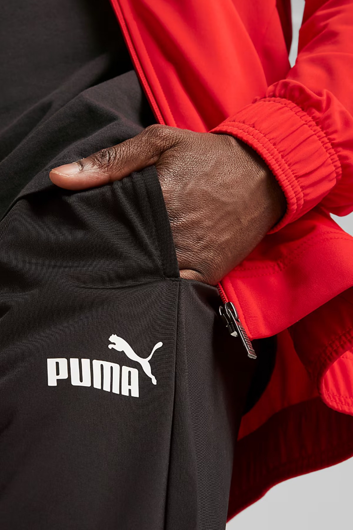 Puma Poly Piping Erkek Eşofman Takımı 68485215 Kırmızı