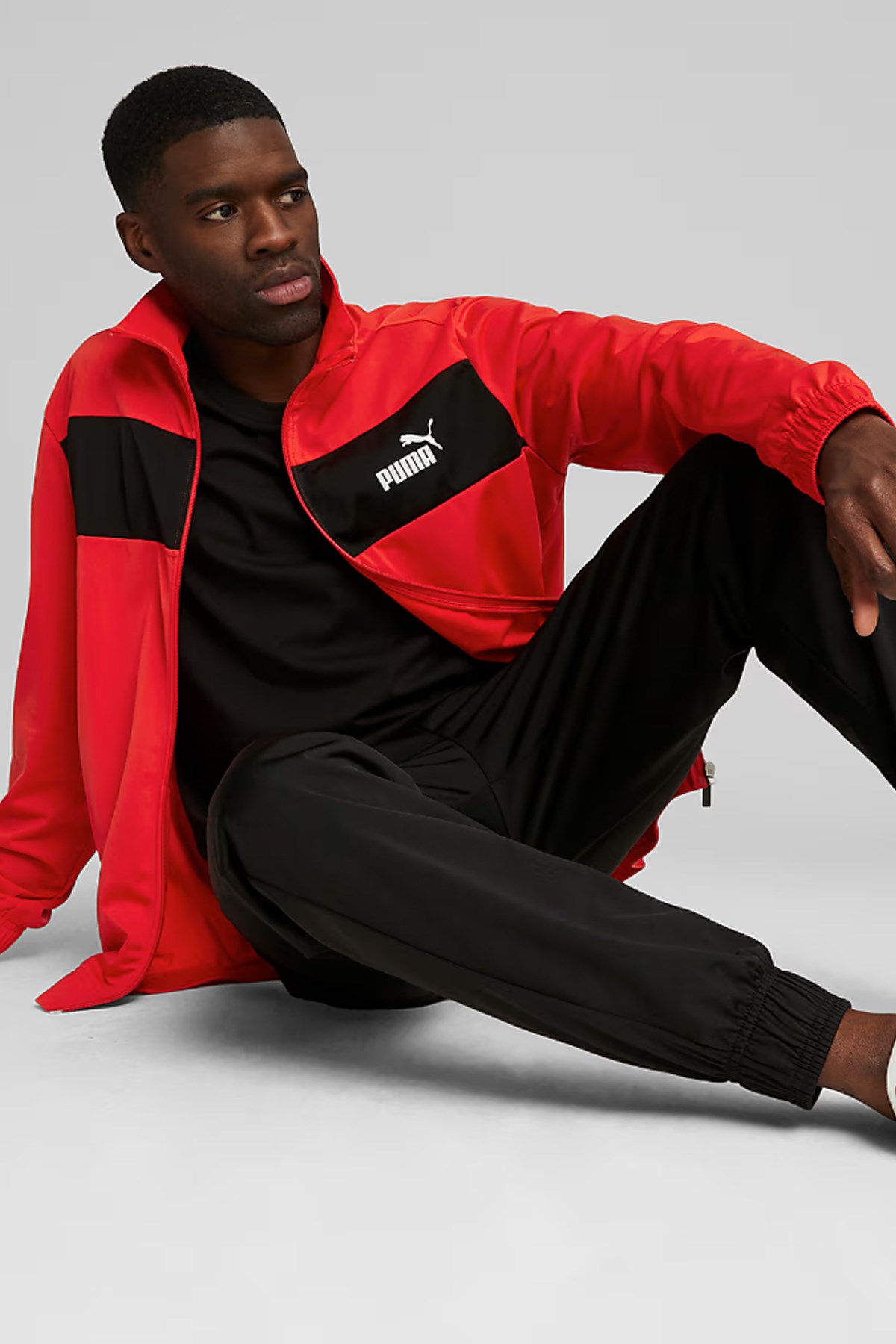 Puma Poly Piping Erkek Eşofman Takımı 68485215 Kırmızı