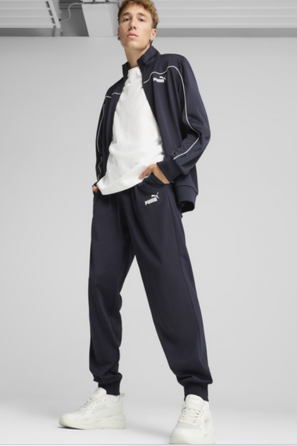 Puma Poly Piping Erkek Eşofman Takımı 68485216 Lacivert