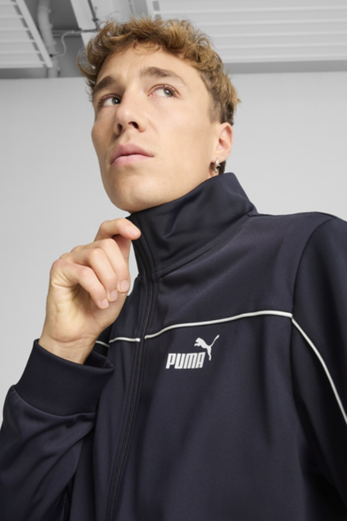 Puma Poly Piping Erkek Eşofman Takımı 68485216 Lacivert