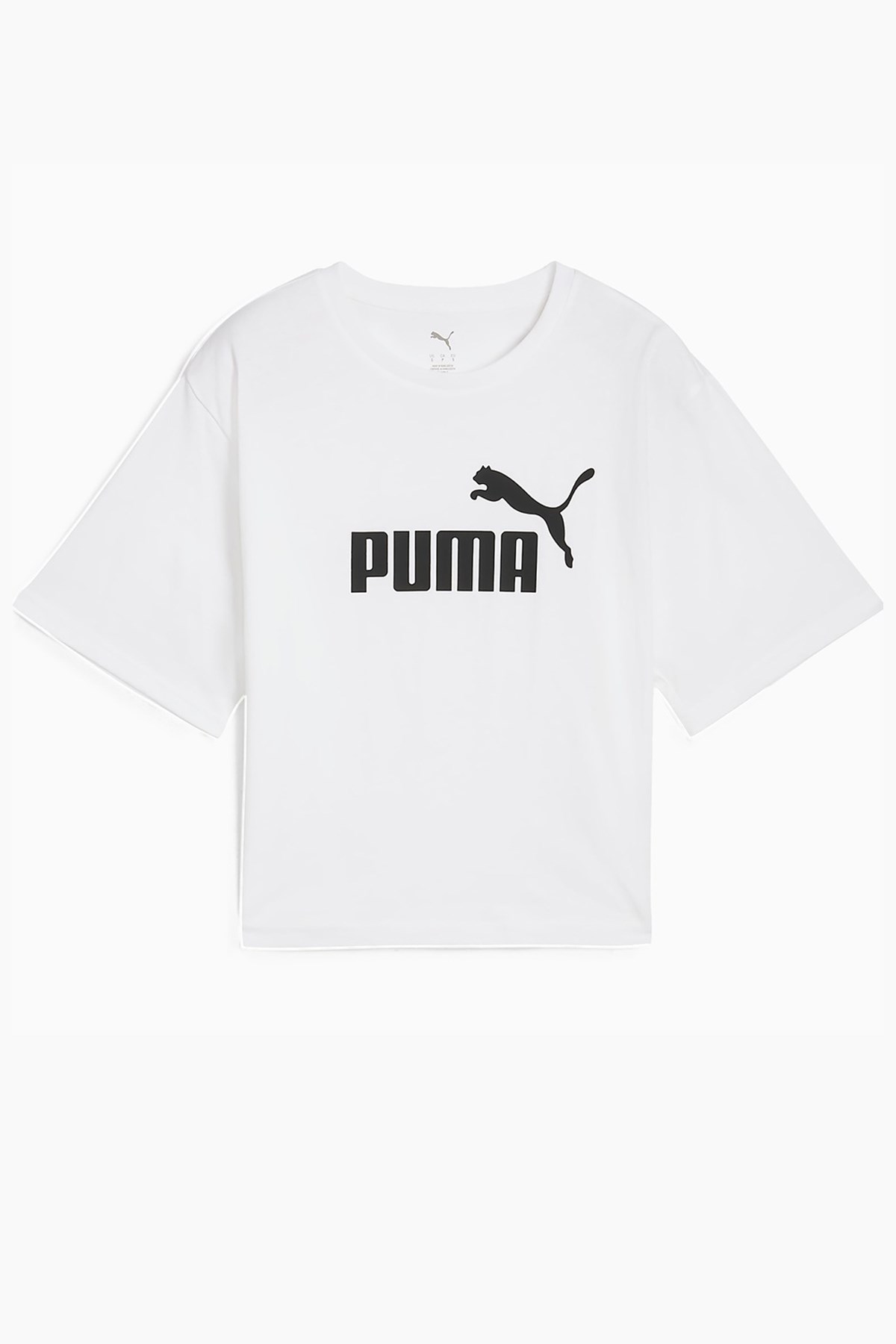 Puma Ess Cropped Kadın Tişört 68497202 Beyaz