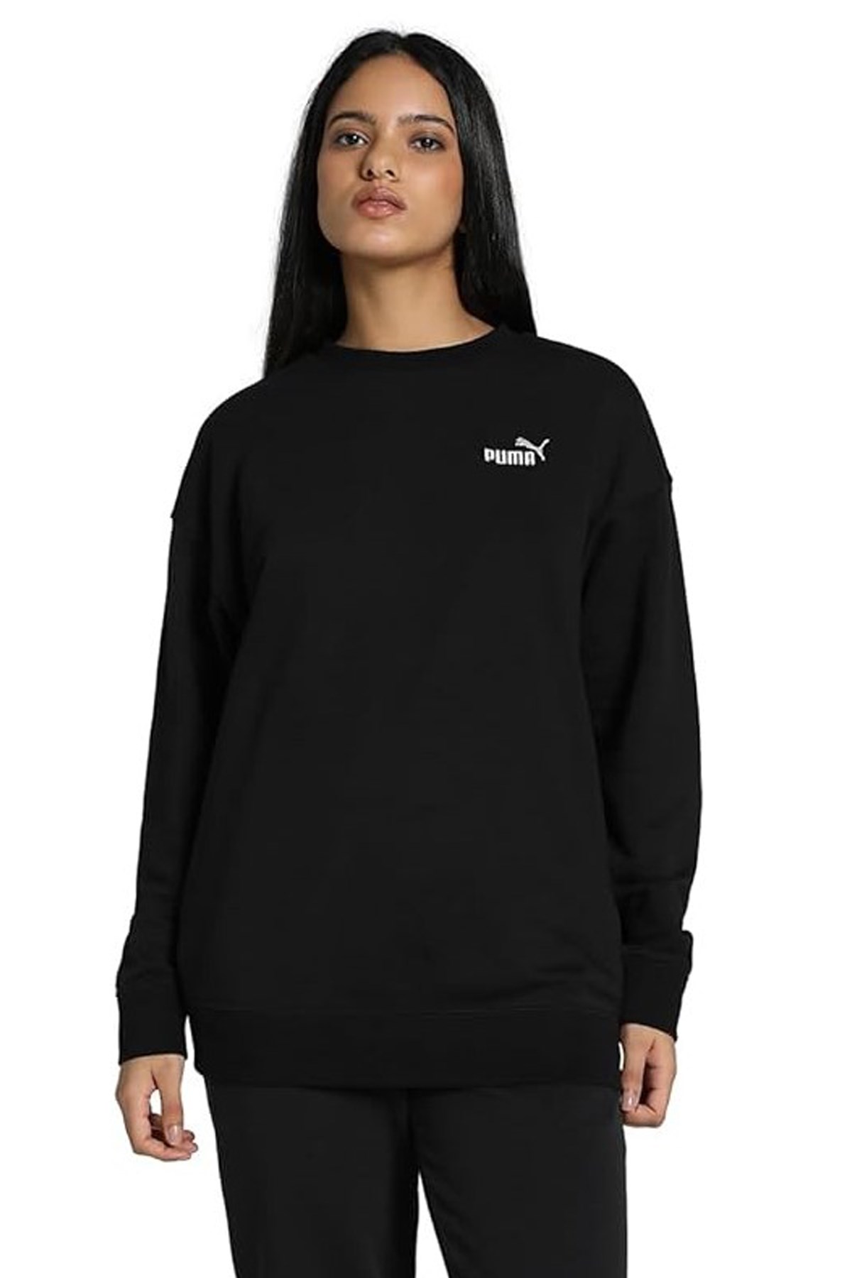 Puma Ess No.1 Log Kadın Sweatshirt 68497501 Siyah
