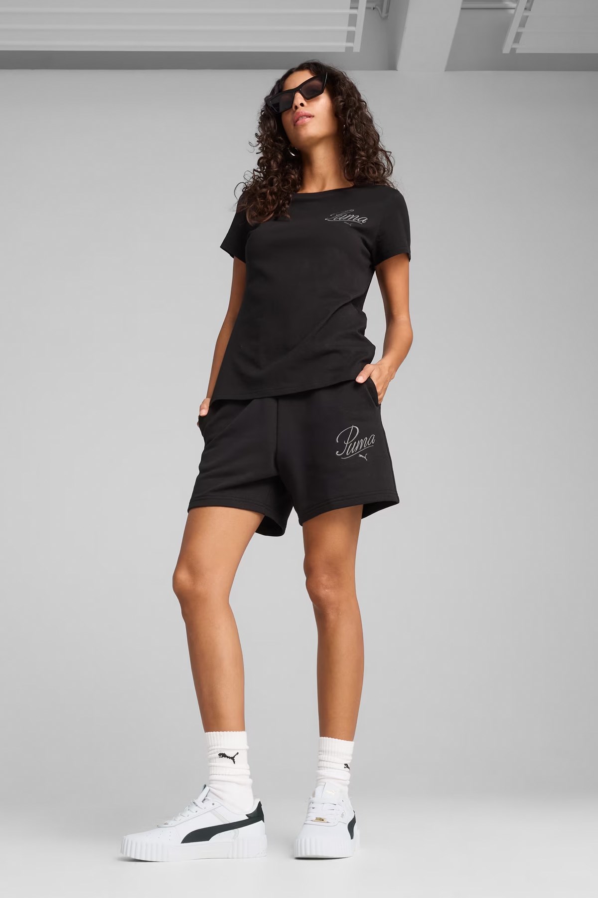 Puma Script Kadın Tişört 68498201 Siyah