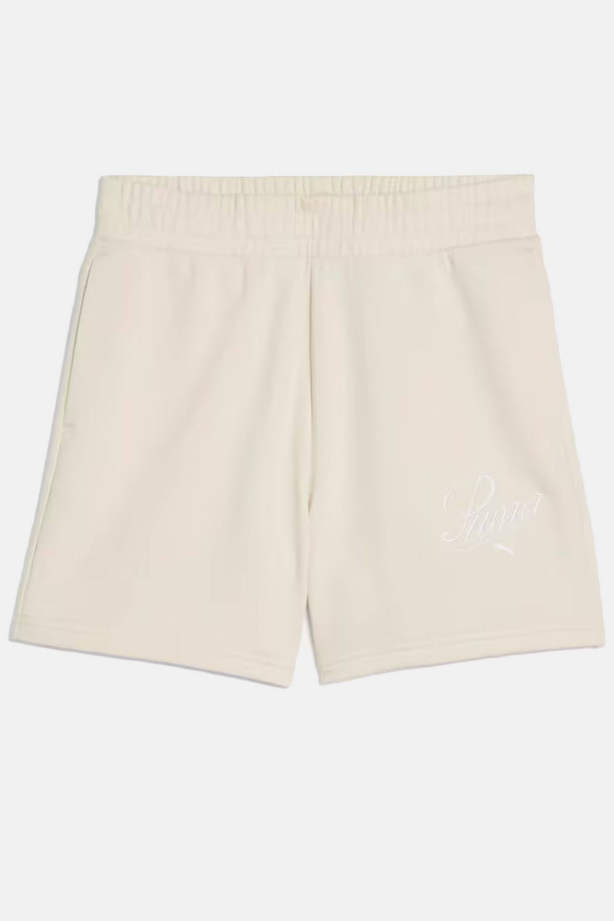 Puma Script High-Waist Shorts Kadın Şort 68498487 Bej