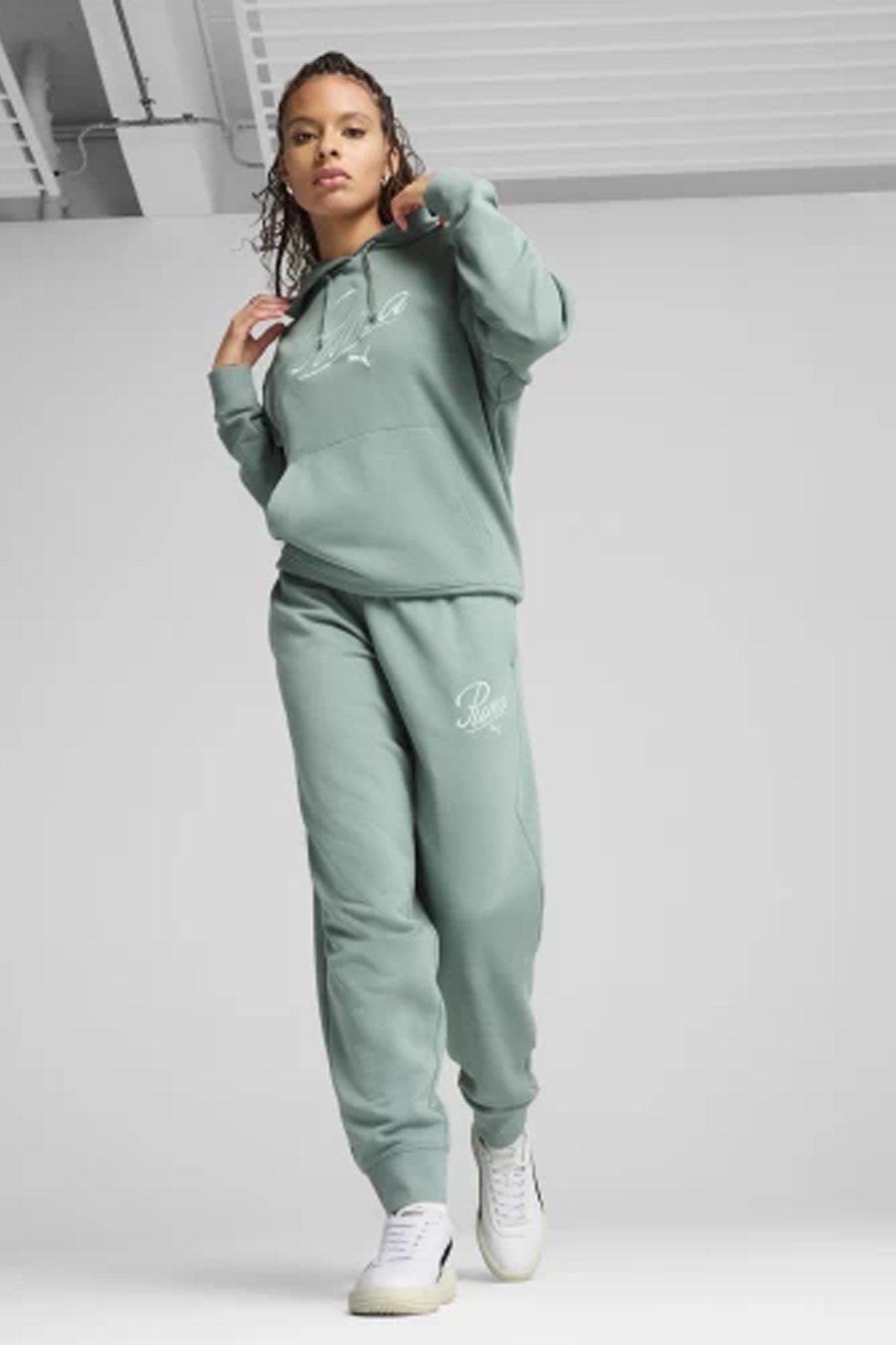 Puma Script Comfort Kadın Eşofman Altı 68498530 Yeşil