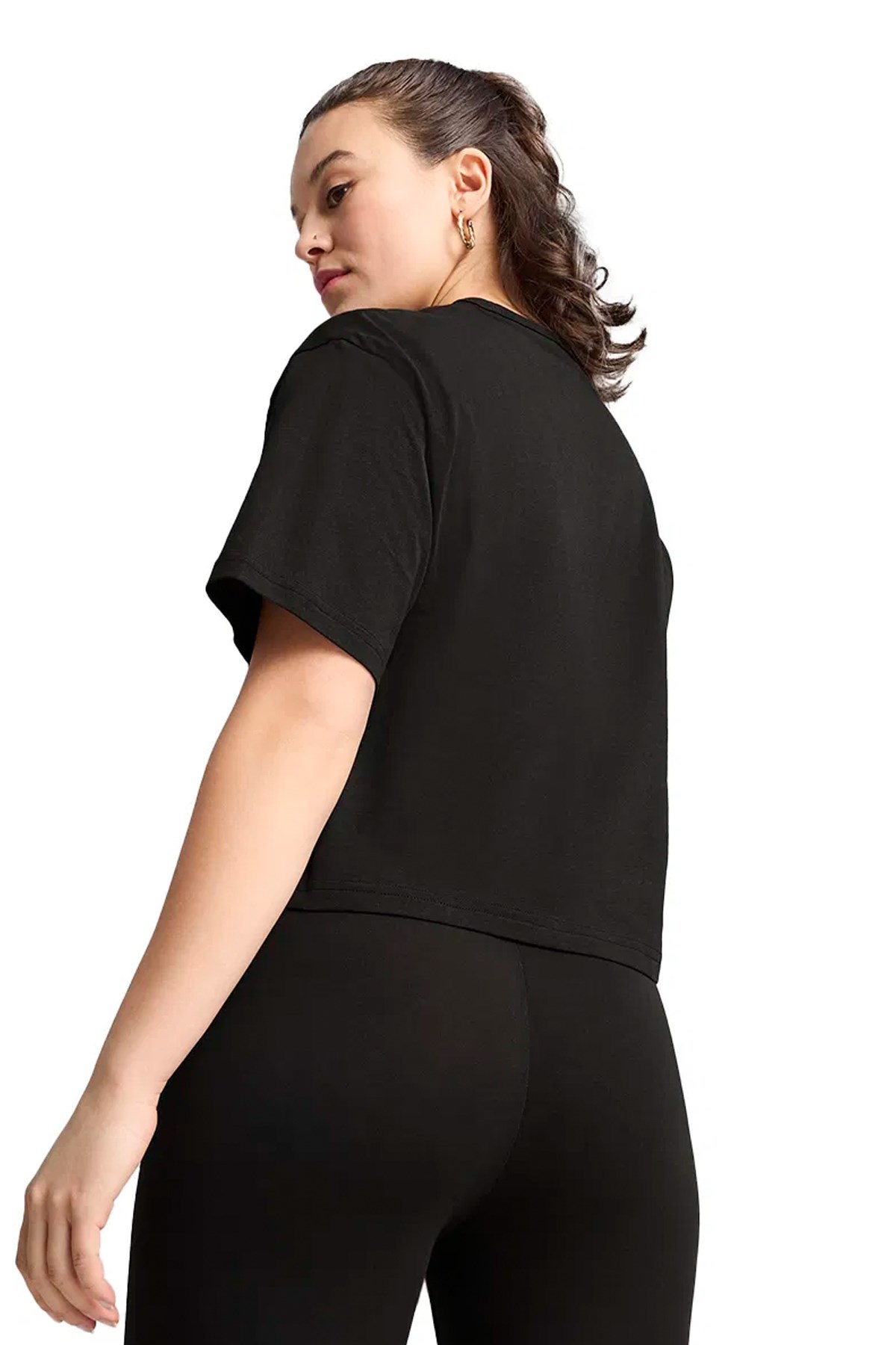 Puma Class Relaxed Crop Kadın Tişört 68503001 Siyah