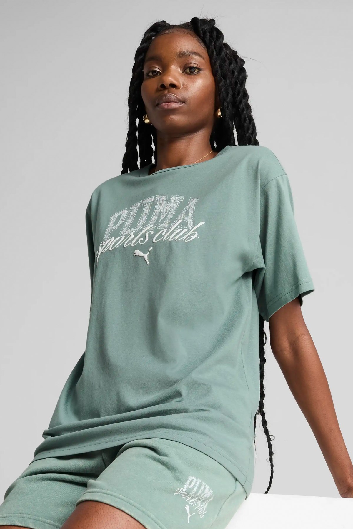 Puma Class Relaxed Kadın Tişört 68503130 Yeşil