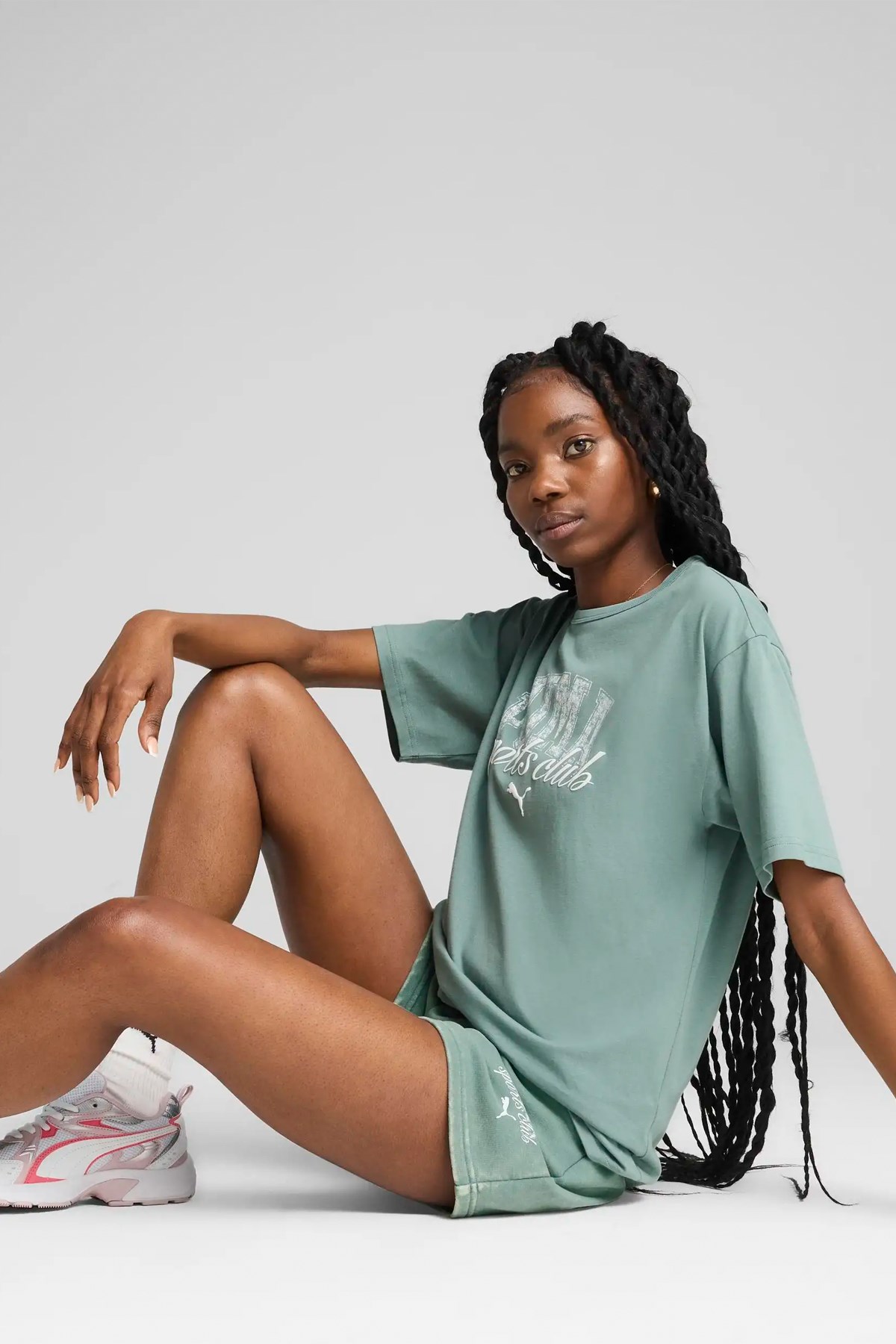 Puma Class Relaxed Kadın Tişört 68503130 Yeşil