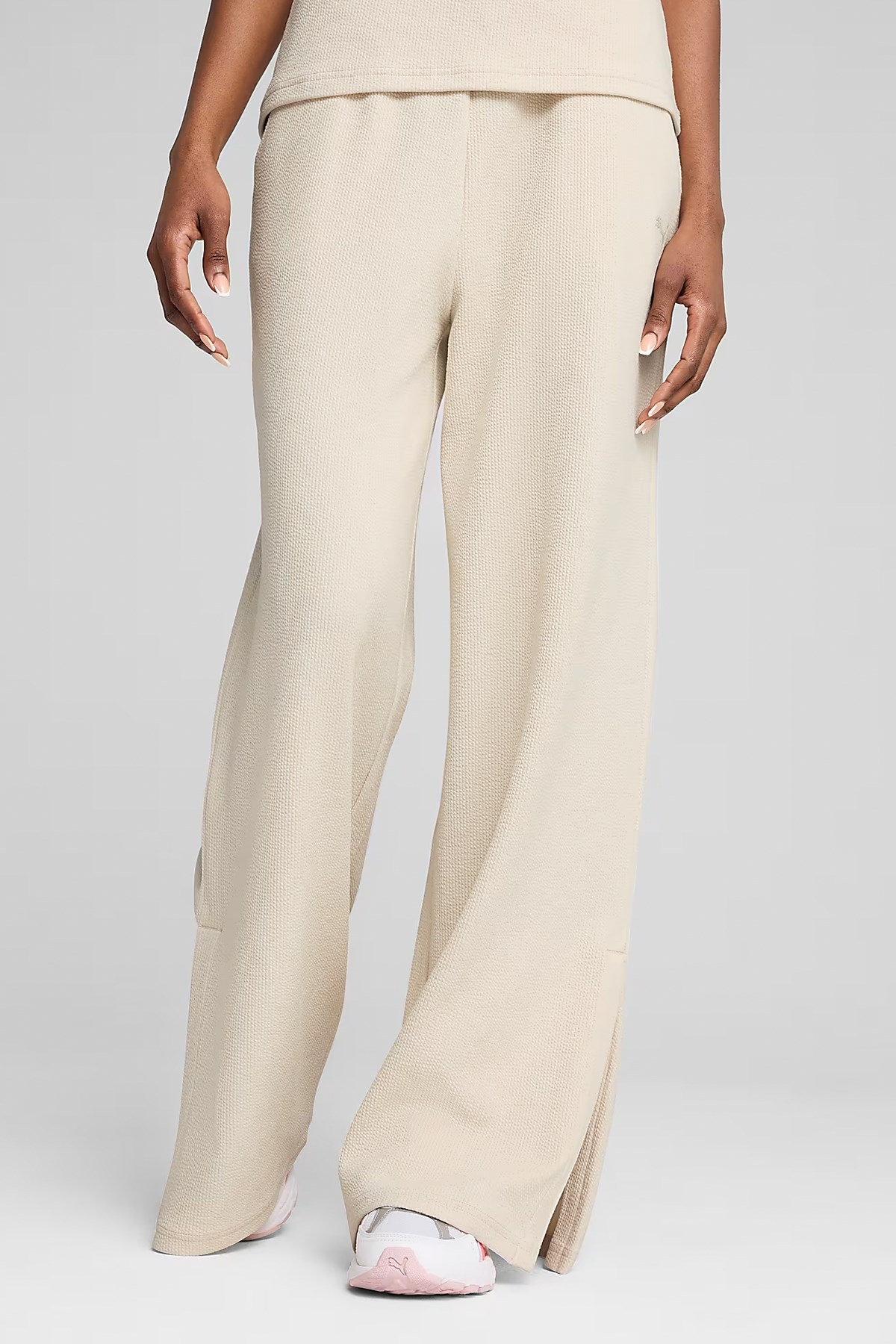 Puma Her High-Waist Straight Kadın Eşofman Altı 68506187 Bej