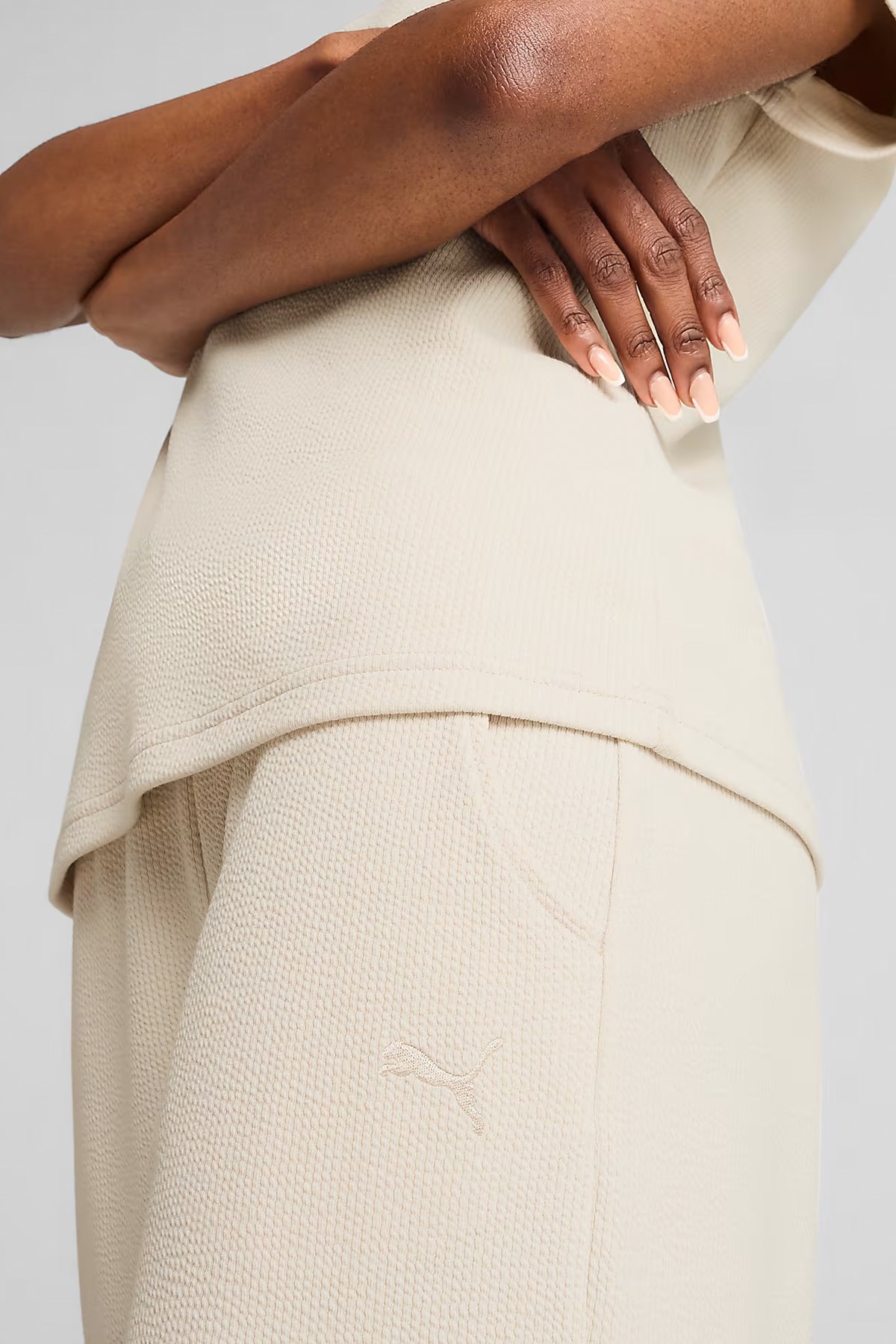 Puma Her High-Waist Straight Kadın Eşofman Altı 68506187 Bej