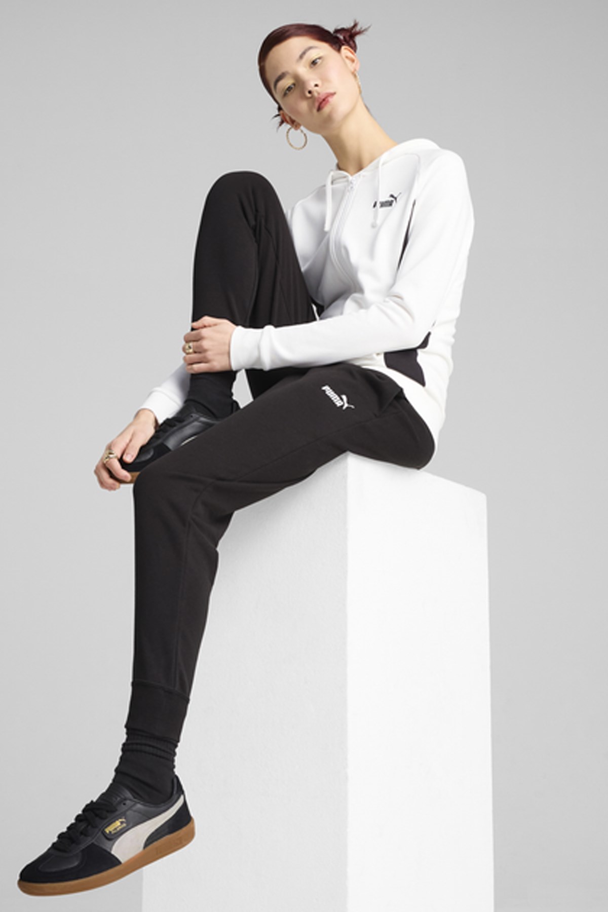 Puma Hooded Kadın Eşofman Takımı 68507702 Beyaz