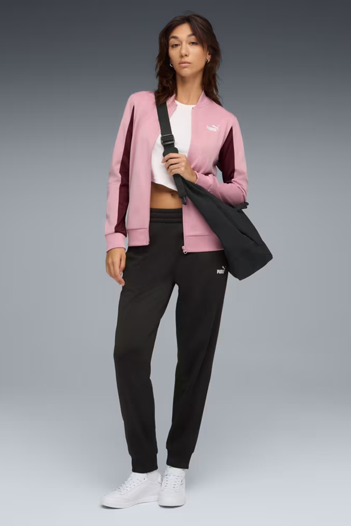 Puma Poly Baseball Suit Kadın Eşofman Takımı Pembe