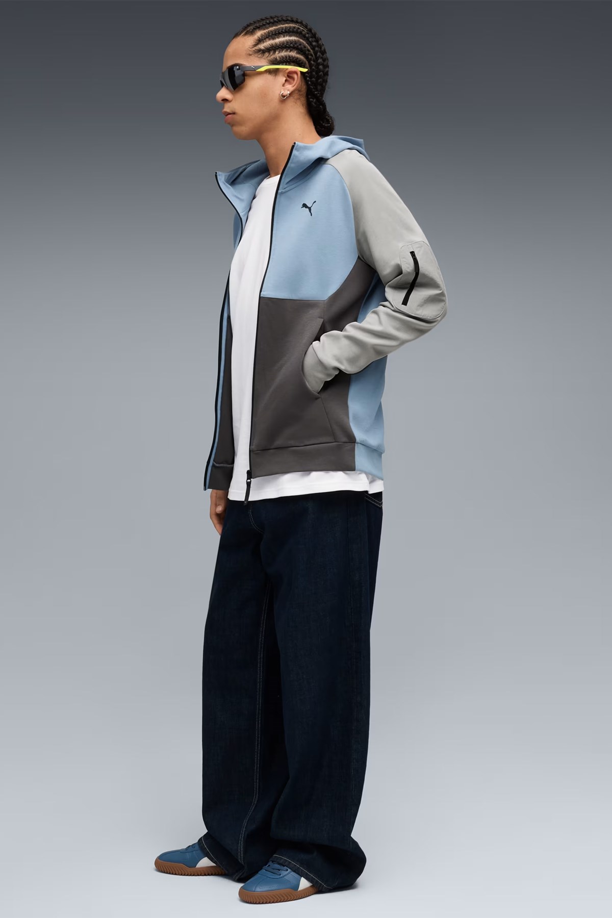 Puma Pumatech Fz Erkek Sweatshirt Mavi