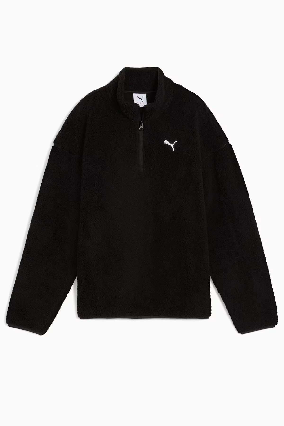 Puma Ess Elevated Half-Zip Kadın Sweatshirt Siyah