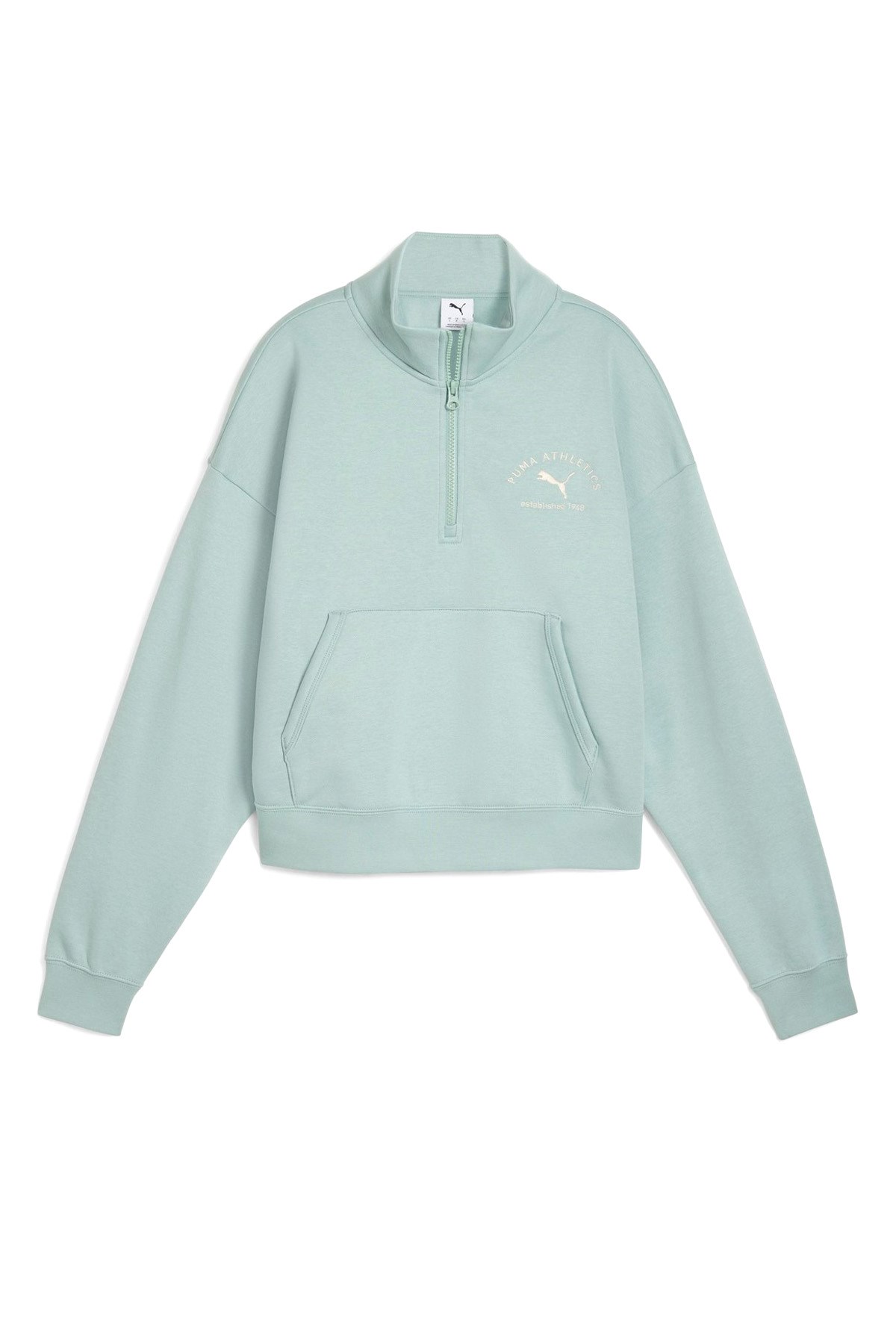 Puma Class Half-Zip Crew Kadın Sweatshirt 68813837 Mavi