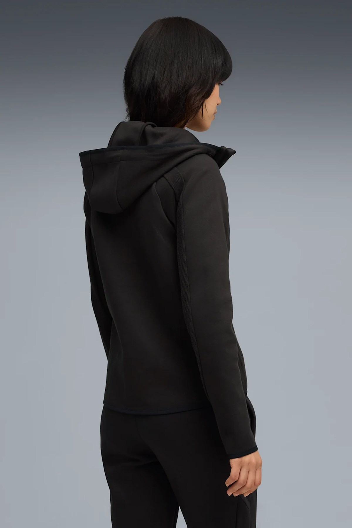 Puma Evostripe Full-Zip Kadın Sweatshirt Siyah
