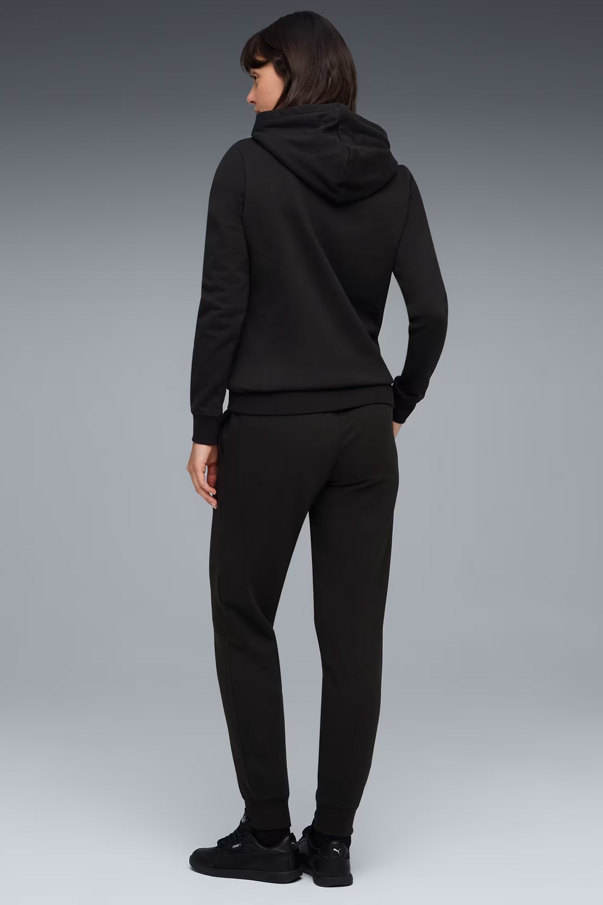 Puma Hooded Sweat Suit Kadın Eşofman Takımı Siyah