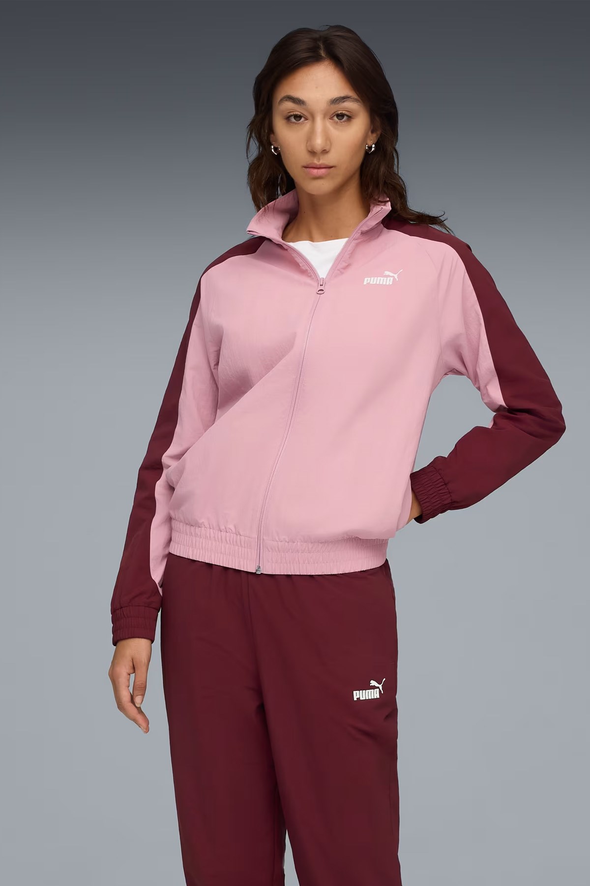 Puma Woven Kadın Eşofman Takımı Bordo